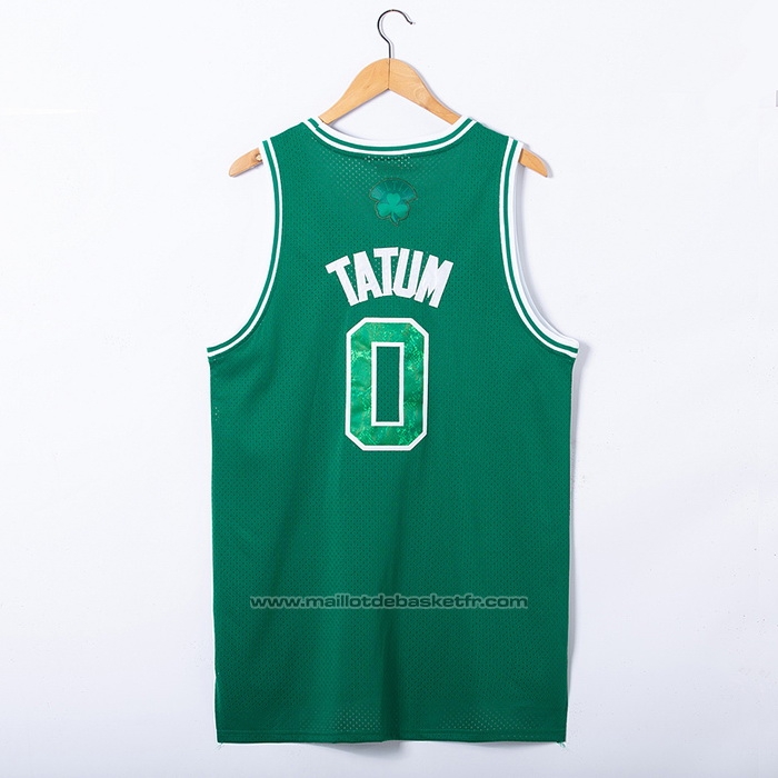 Maillot Boston Celtics Jayson Tatum #0 Snakeskin Hardwood Classics 2021 Vert